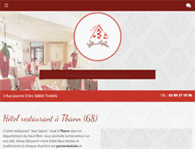 Tablet Screenshot of hotelrestaurantauxsapins.com